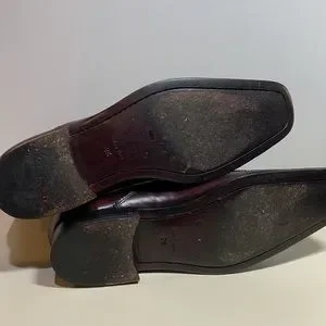 Dolce & Gabbana | Shoes | Dolce Gabbana Burgundy Square Toe  display picture 1